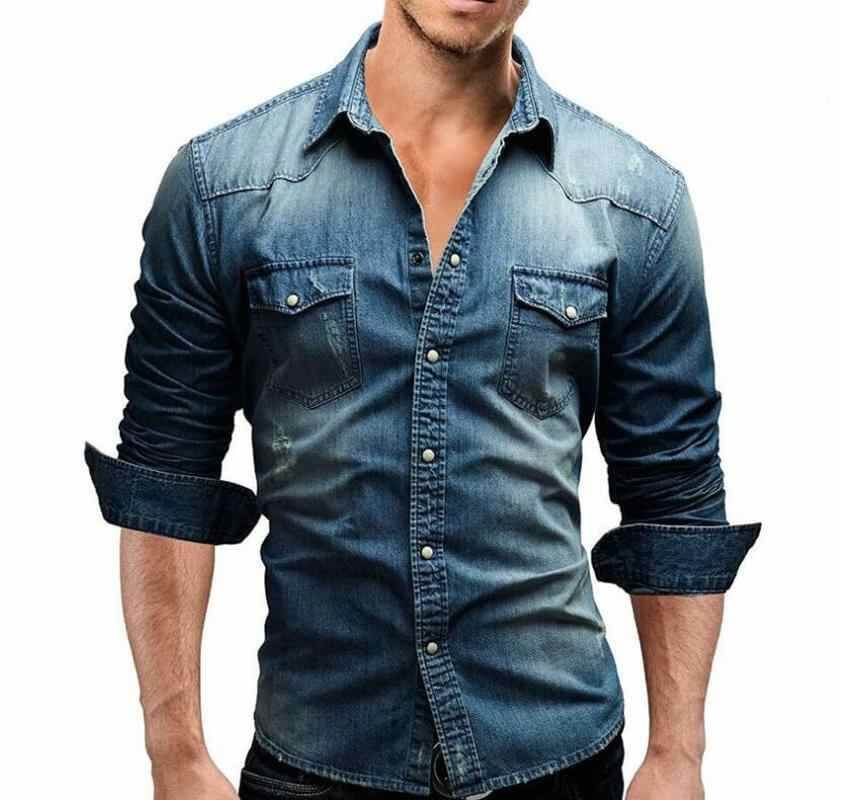Особенности мужских джинсовых рубашек