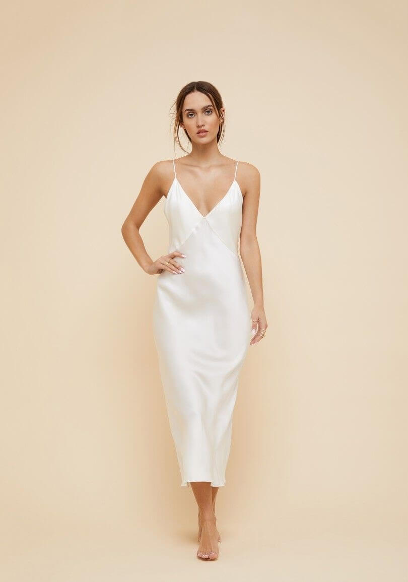 Платье комбинация Zara белое