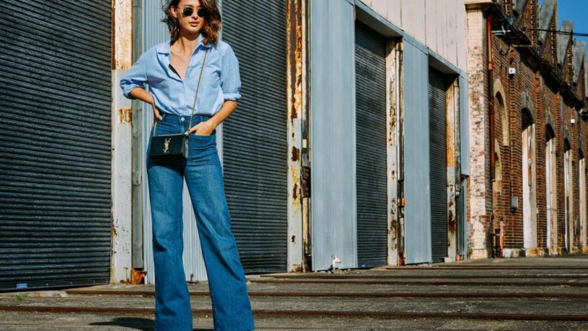 Широкие женские джинсы: модные и удобные