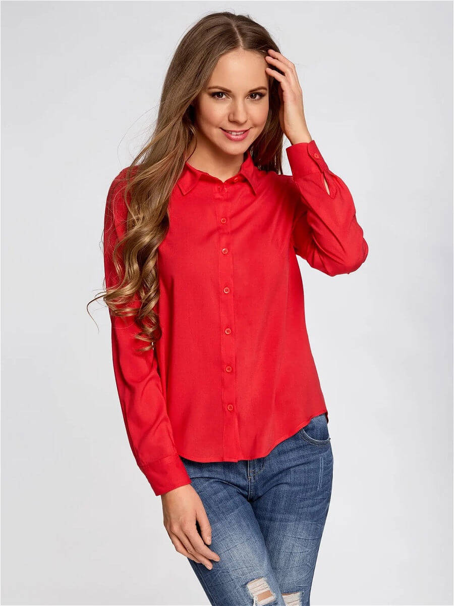 Красные блузки женская. Оджи красная блузка. Красная рубашка oodji. Рубашка женская. Красная рубашка женская.