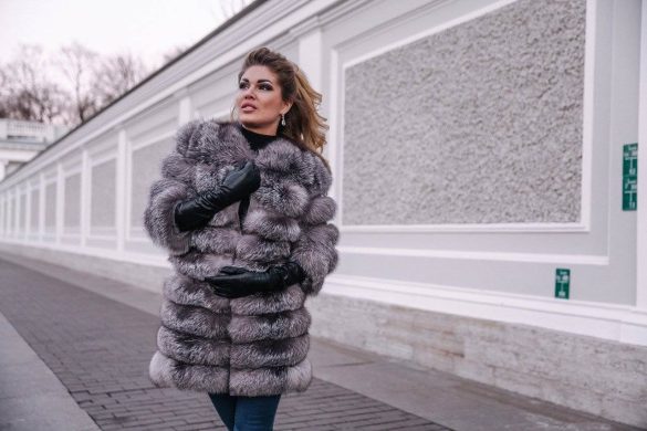 Девушка в себе из чернобурки фото